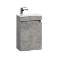 Тумба под умывальник Belux подвесная Чикаго 40 Бетон Чикаго светло-серый