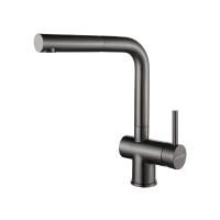 Смеситель для кухни Paulmark DOSSE Do214418-GM, вороненая сталь