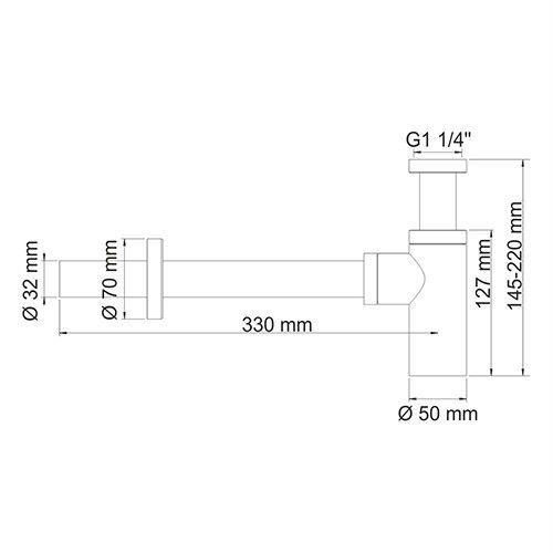 Сифон для раковины WasserKRAFT A070