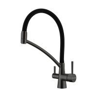 Смеситель для кухни Paulmark SIЕGEN Si213111-GM, вороненая сталь
