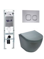 Комплект инсталляции с унитазом Weltwasser AMBERG 350 ST + MERZBACH 043 MT-GR + AMBERG RD-CR