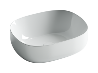 Умывальник чаша накладная овальная Ceramicanova Element 460*350*155мм, Белый, CN6018