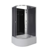 Душевая кабина Niagara Eco E110/80/40R/TN/BK (110х80х195) высокий поддон(40см),стекло черное,4 места