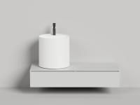 Раковина накладная Salini ARMONIA ROUND TOP 03 без отверстия под смеситель покраска по RAL полностью, 130423TMF