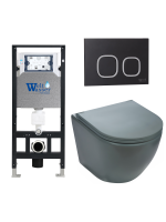 Комплект инсталляции с унитазом Weltwasser AMBERG 506 + MERZBACH 041 MT-GR + AMBERG RD-BL