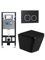 Комплект инсталляции с унитазом Weltwasser AMBERG 506 + GELBACH 043 GL-BL + AMBERG RD-BL