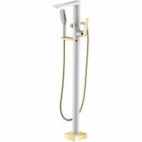 Смеситель для ванны Boheme Venturo 389-W Белый Золото