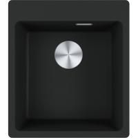 Кухонная мойка FRANKE 114.0696.191 из материала Fragranite MRG 610-39 FTL, черный матовый (в комплекте стоп-вентиль, декоративная накладка круглой формы, сифон)