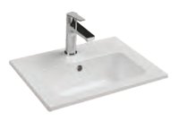 Раковина накладная ISVEA Sistema 50см ., цвет белый глянец 10SL50050SV