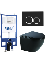 Комплект инсталляции с унитазом Weltwasser BAMBERG 545 + MERZBACH 041 XL MT-BL + BAMBERG BL