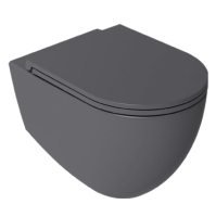 Унитаз ISVEA Infinity подвесной 365*530*400 -антрацит матовый 10NF02001SV-2C