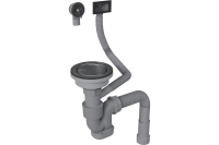 Сифон для одночашевой кухонной мойки с выпуском Reflexion Arno RX3001SS полированная сталь