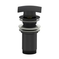 Донный клапан для раковины WONZON & WOGHAND, Черный матовый (WW-88SS08-MB)