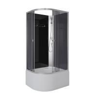 Душевая кабина Niagara Eco E90/80/40R/TN/BK (90х80х195) высокий поддон(40см),стекло тонированное,4 места