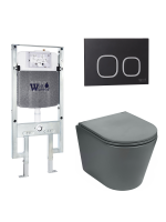 Комплект инсталляции с унитазом Weltwasser AMBERG 497 ST + SALZBACH 043 MT-GR + AMBERG RD-BL