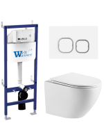 Комплект инсталляции с унитазом Weltwasser BAMBERG 460 + MERZBACH 043 MT-WT + BAMBERG WT