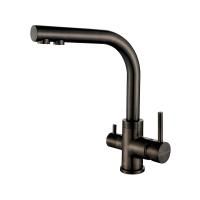 Смеситель для кухни Paulmark ESSEN Es213011-GM, вороненая сталь