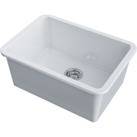 Кухонная мойка Omoikiri Torishima 67-U/I-WH Glossy Natceramic/белый глянцевый 4993866