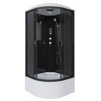 Душевая кабина Niagara Classic NG-6508-14P (90х90х215) высокий поддон(40см),черный,стекло тонированное