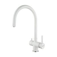 Смеситель для кухни Paulmark HELLER He213218-431, белый матовый