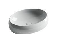 Умывальник чаша накладная овальная Ceramicanova Element 560*390*150мм, Белый, CN5033