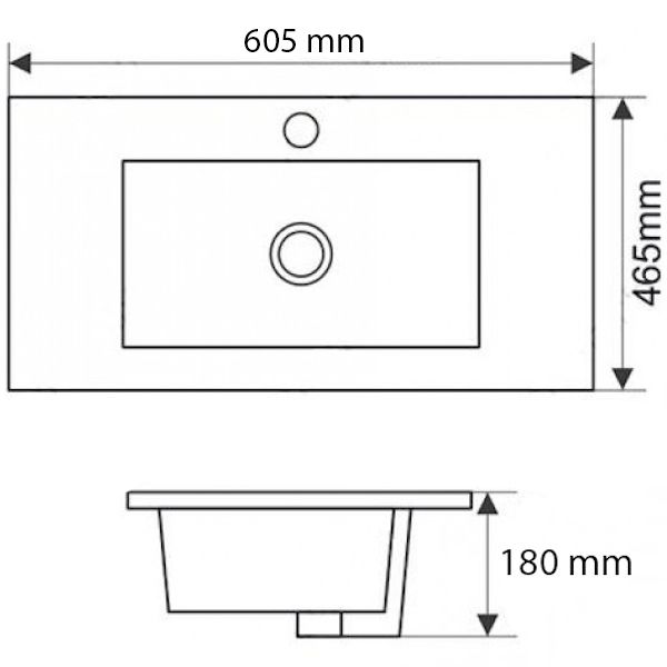 Раковина Melana MLN-E60 (9060E)