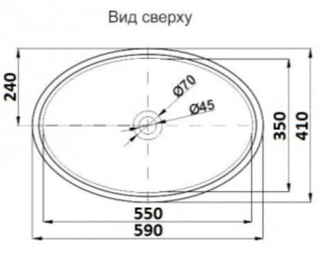 Раковина накладная CeramaLux 472