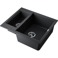 Кухонная мойка Omoikiri Sakaime 60-2-BL Tetogranit/черный 4993908