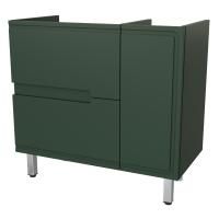 Тумба под раковину Taliente Cevia TA-MBC-90PR(L)-grigio verde 90 см подвесная