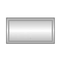 Зеркало с подсветкой LED Fixsen FX-2090F прямоугольное 90х70 см, графит