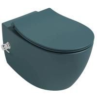 Унитаз подвесной безободковый ISVEA Sentimenti Neo с функцией биде изумрудный матовый 10ARS1015I-2P