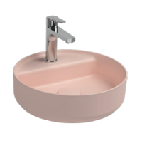 Раковина накладная ISVEA Infinity 42 круглая ?42см, цвет лососевый матовый 10NF65042SV-2S