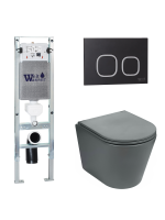 Комплект инсталляции с унитазом Weltwasser AMBERG 350 ST + SALZBACH 041 MT-GR + AMBERG RD-BL