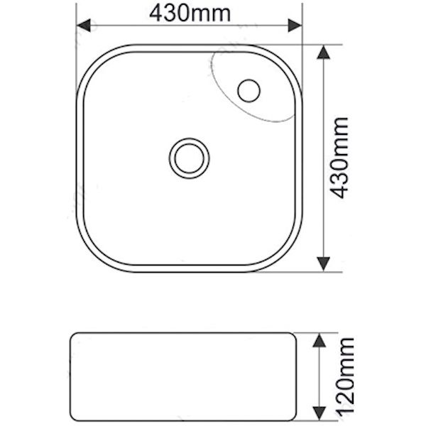 Раковина MELANA MLN-78112