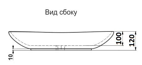 Раковина накладная CeramaLux 9175