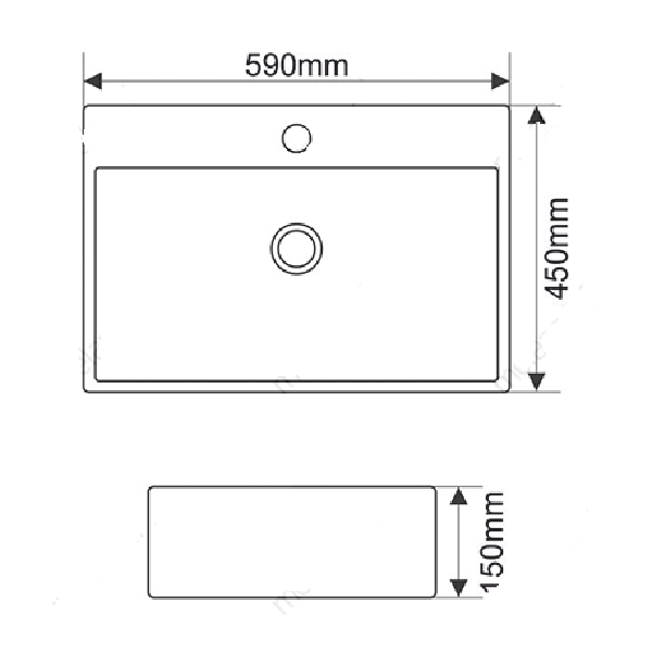 Раковина MELANA MLN-A121 (7295)