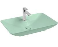 Раковина ISVEA SistemaY Clear накладная 644*395*125 1 цвет мятно зеленый матовый 10SY50065SV-2T