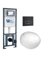 Комплект инсталляции с унитазом Weltwasser MARBERG 410 + JECKENBACH 004 GL-WT + MAR 410 SE MT-BL