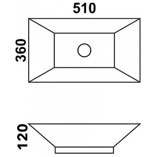 Раковина MELANA MLN-7459