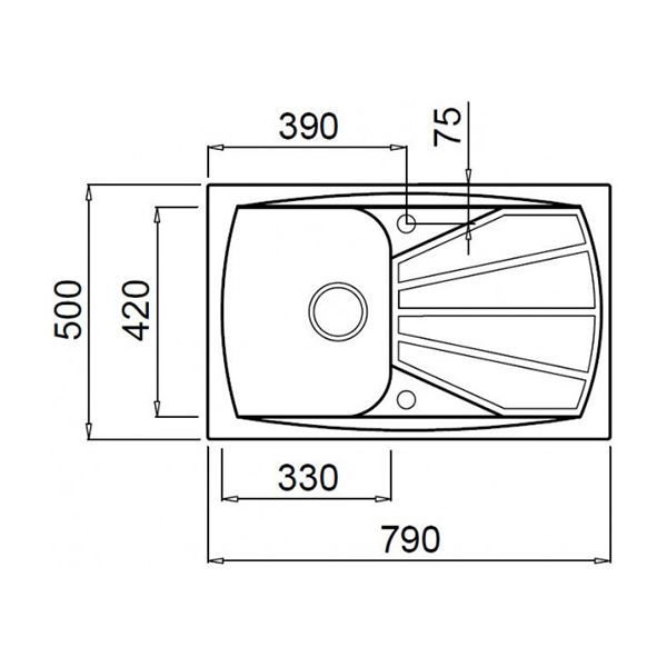 Кухонная мойка Elleci Living 300 G59 Antracite LGL30059