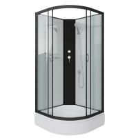 Душевая кабина Niagara Classic NG-6701-14BK (90х90х200) средний поддон(26см),черный,стекло прозрачное