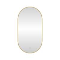 Зеркало с подсветкой LED Fixsen FX-3100G овальное 50х100 см, золотой сатин