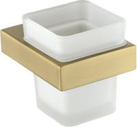 Настенный стакан одинарный Grocenberg AC0021 (Золото матовый)