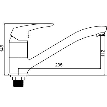 Смеситель для мойки Ledeme H45 L4945