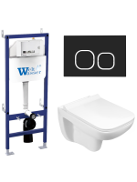 Комплект инсталляции с унитазом Weltwasser BAMBERG 460 + KEHLBACH 004 GL-WT + BAMBERG BL