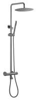 Душевая стойка Boheme Uno 468-T-SGM Shine Gun Metall, с термостатом
