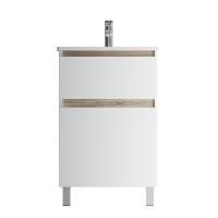M85AFSX0552WG X-Joy База под раковину AM.PM, напольная, 55 см, 2 ящика, белый глянец
