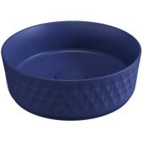 Раковина накладная ISVEA Davanti круглая 36см, цвет синий матовый 10NF67036SV-2Z