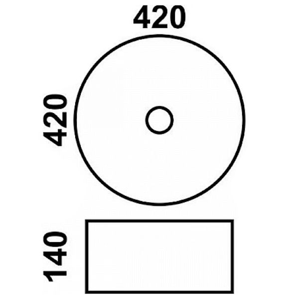 Раковина MELANA MLN-J2077