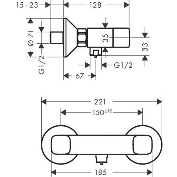 Смеситель для душа Hansgrohe Logis 71263000